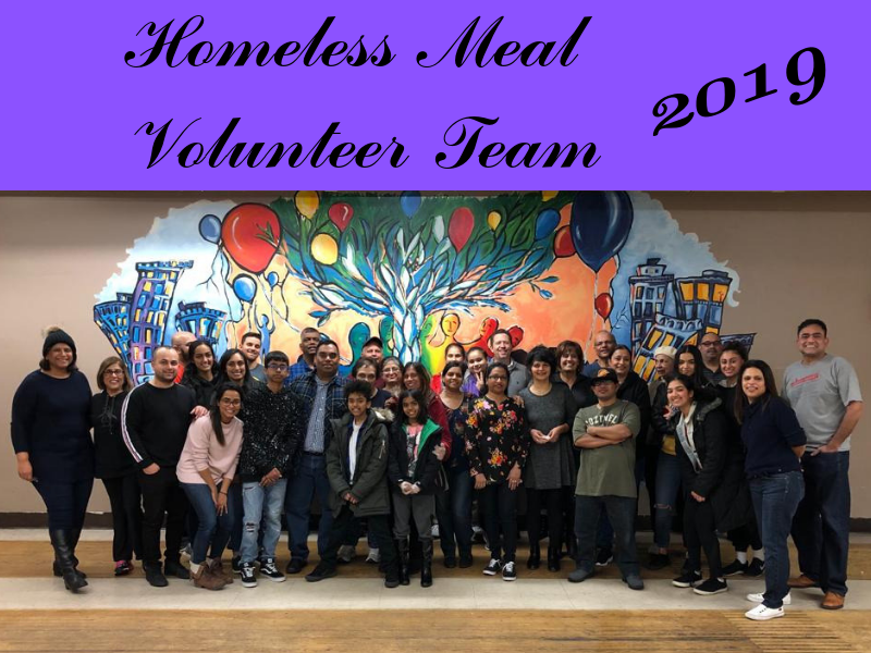 Homeless Meal Volunteer Team 2019