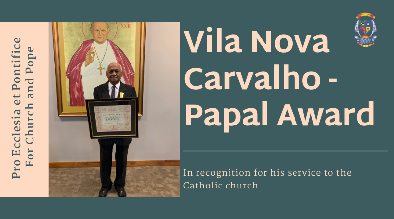 Papal Award for Vila Nova Carvalho