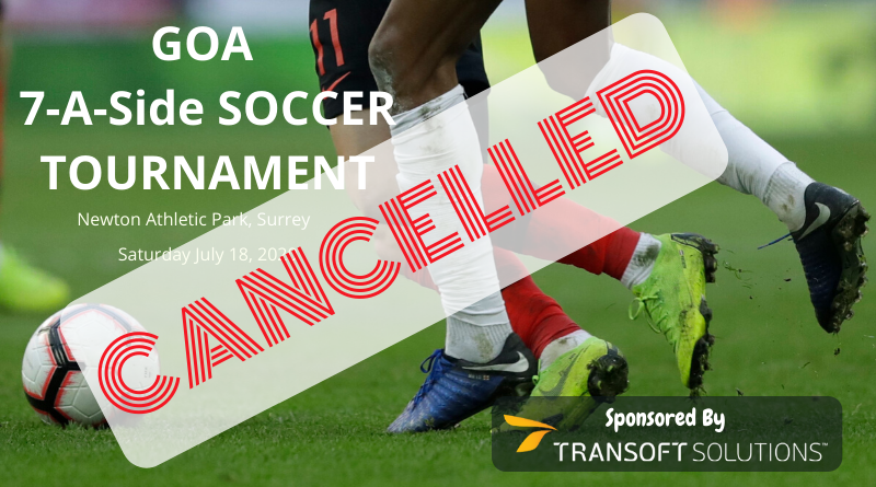 GOA 7-A-Side Soccer Tournament - Cancelled